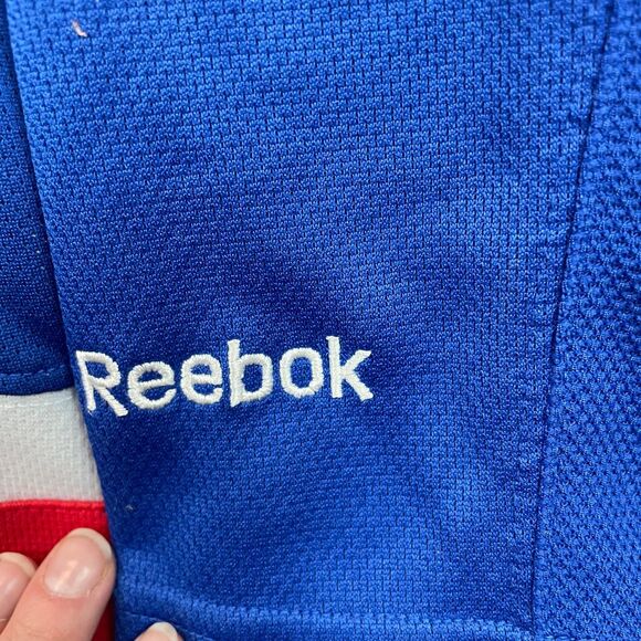 Reebok NHL Rangers Jersey Women Small Blue Lace-Up Richards #19 Licensed Casual - Picture 3 of 12